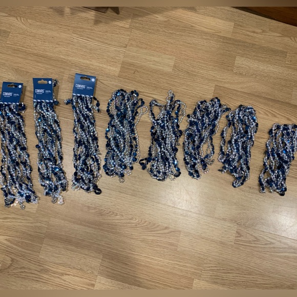 Blue, Silver & Opal Garland - 8 strands - Picture 4 of 4